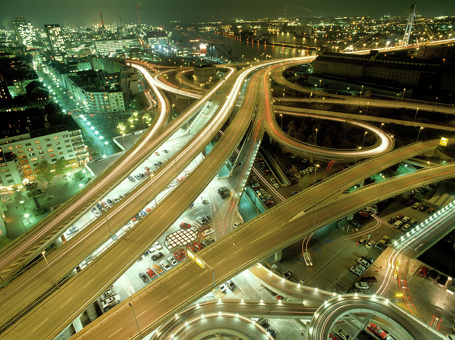 Night-time Traffic #1 Photograph by Maximilian Stock Ltd/science Photo Library