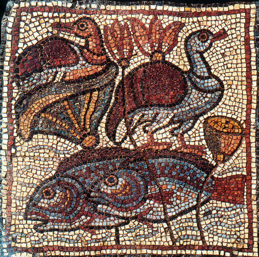Nile Fauna, Byzantine Mosaic, 6th #1 Photograph by Science Source