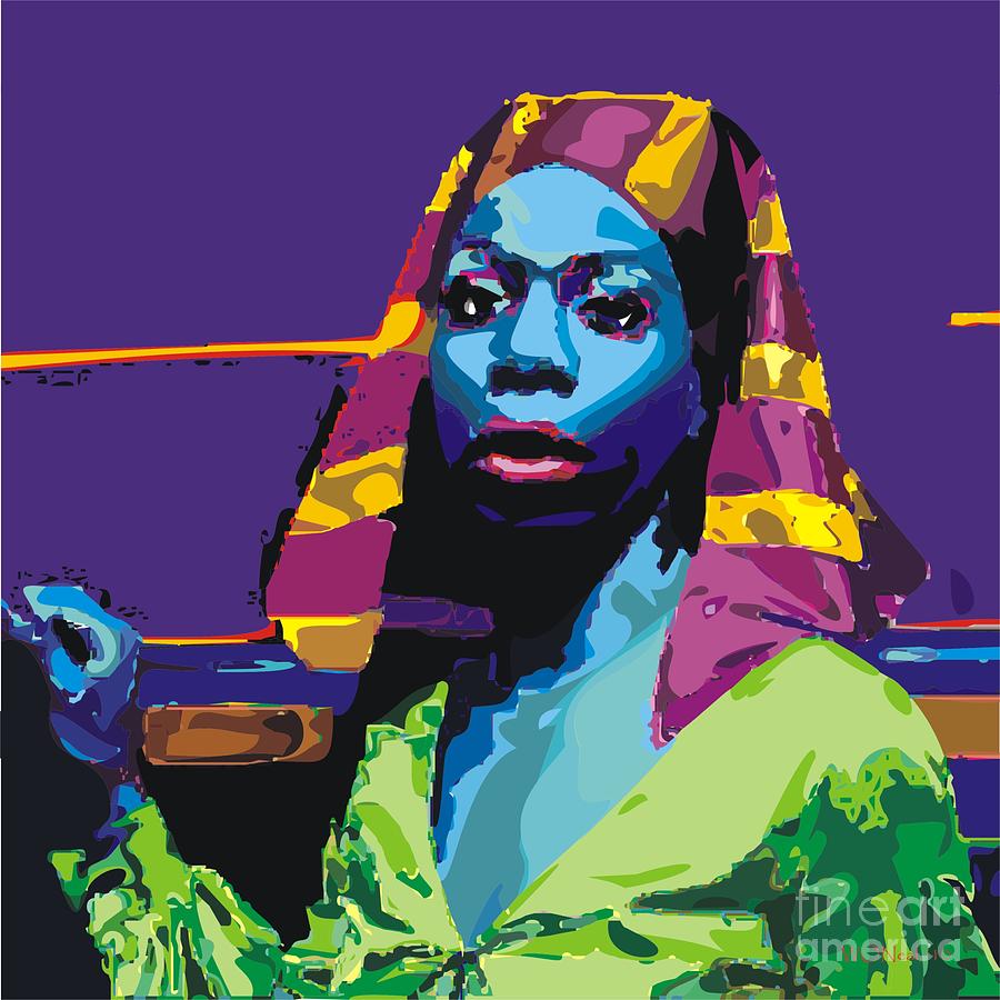 Portrait Digital Art - Nina Simone by Walter Neal