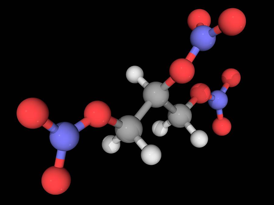 Nitroglycerin Molecule #1 Photograph by Laguna Design/science Photo Library