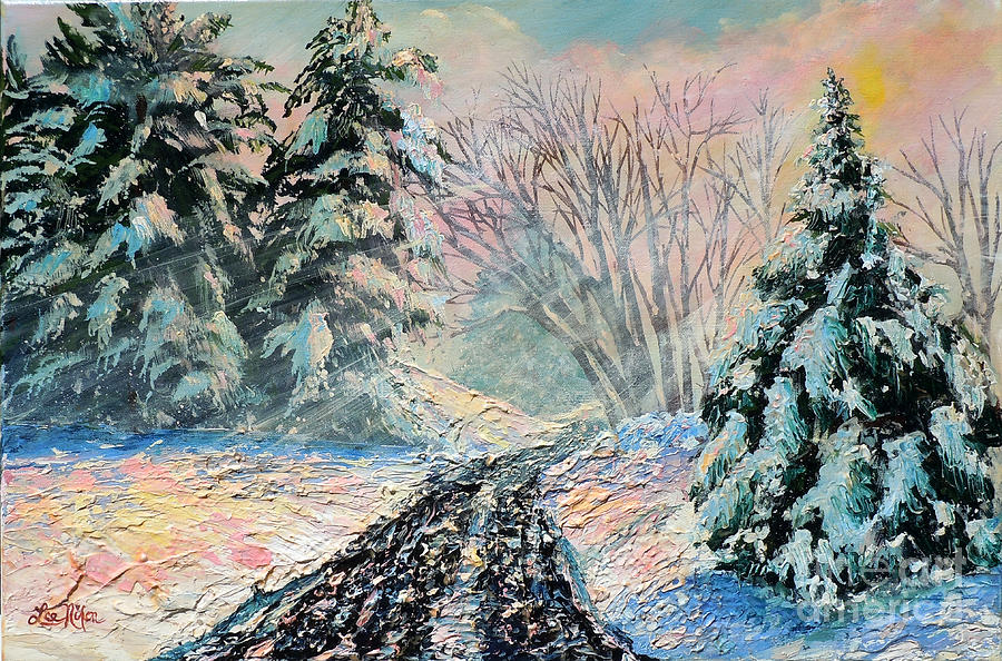 Nixons A Colorful Winter Day Painting by Lee Nixon