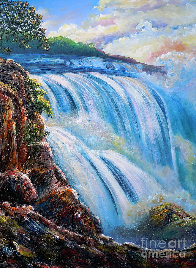 Artist Painting - Nixons Surging Flow Of Immense Power And Beauty by Lee Nixon Artist Painting - Nixons Surging Flow Of Immense Power And Beauty by Lee Nixon