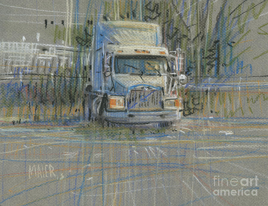 Truck Painting - No Trailer by Donald Maier