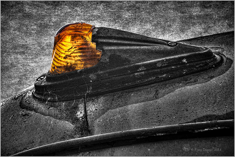 Nobodys Truck Running Light #1 Photograph by Fred Denner