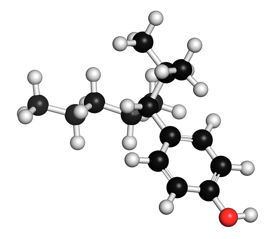 Nonylphenol Endocrine Disruptor Molecule Photograph by Molekuul/science ...