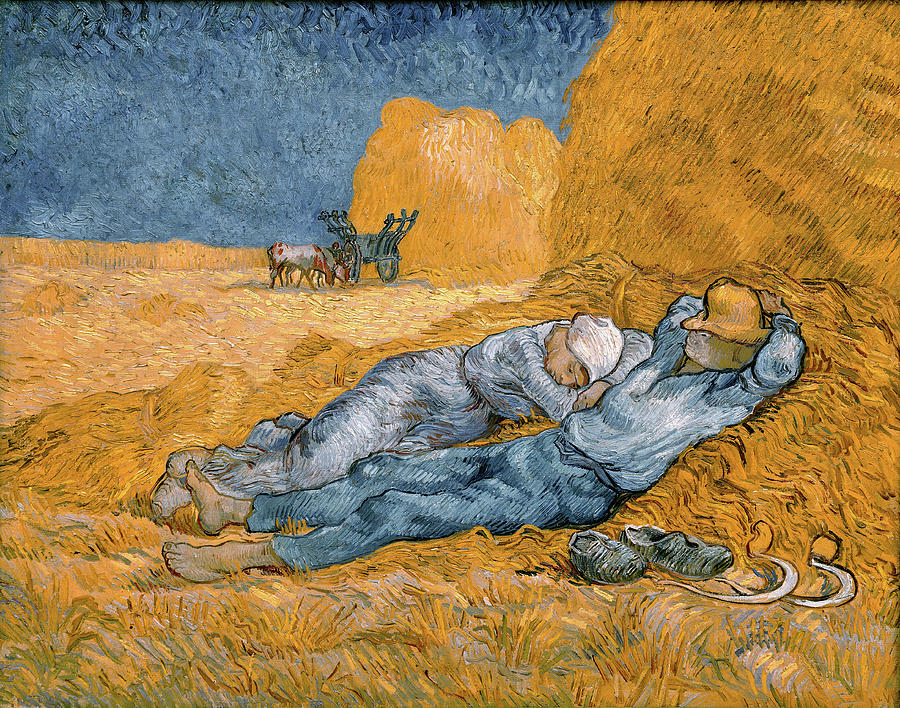 Noon. Rest from Work #5 Painting by Vincent van Gogh
