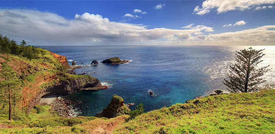 Norfolk Island Coastline #1 Photograph by Steve Daggar Photography