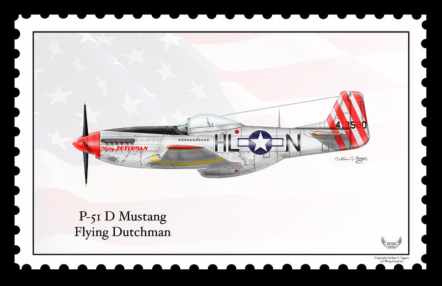 North American P-51D Mustang Flying Dutchman #1 Digital Art by Arthur Eggers