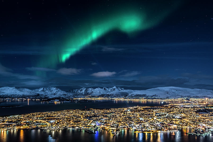 Northern Lights Above Tromso #1 Photograph by Nicolas Armer Northern Lights Above Tromso #1 Photograph by Nicolas Armer