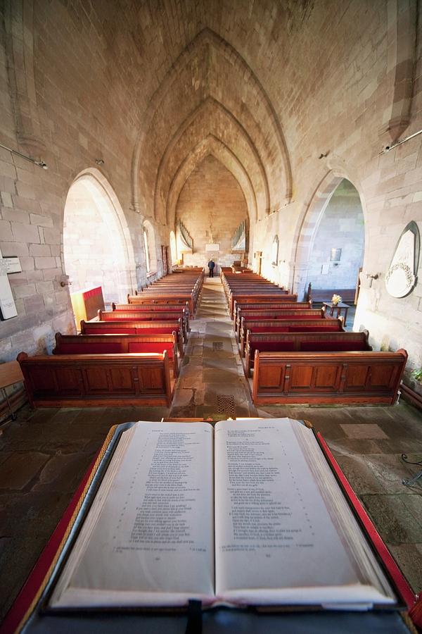 Northumberland, England  An Open Bible #1 Photograph by John Short