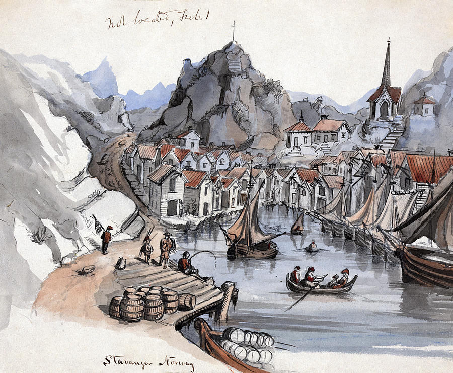 Norway, C1856 #1 Drawing by Granger Norway, C1856 #1 Drawing by Granger