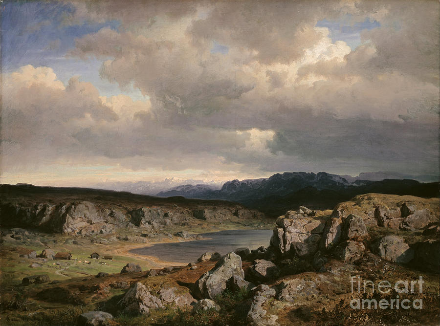 Norwegian Highlands #1 Painting by Celestial Images