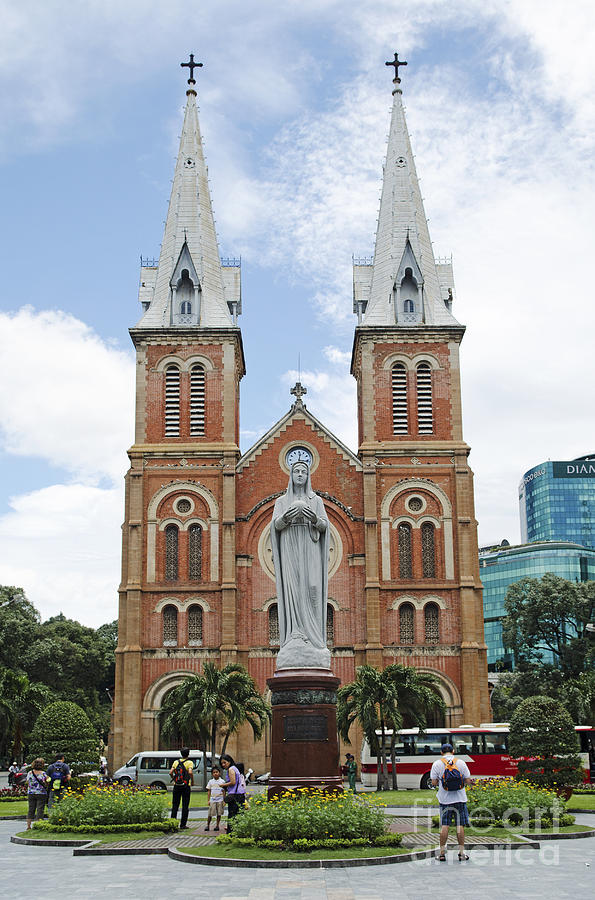 Notre Dame Cathedral In Ho Chi Minh Vietnam Photograph