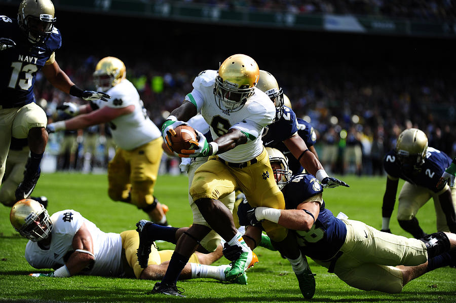 Football Photograph - Notre Dame versus Navy #1 by Mountain Dreams