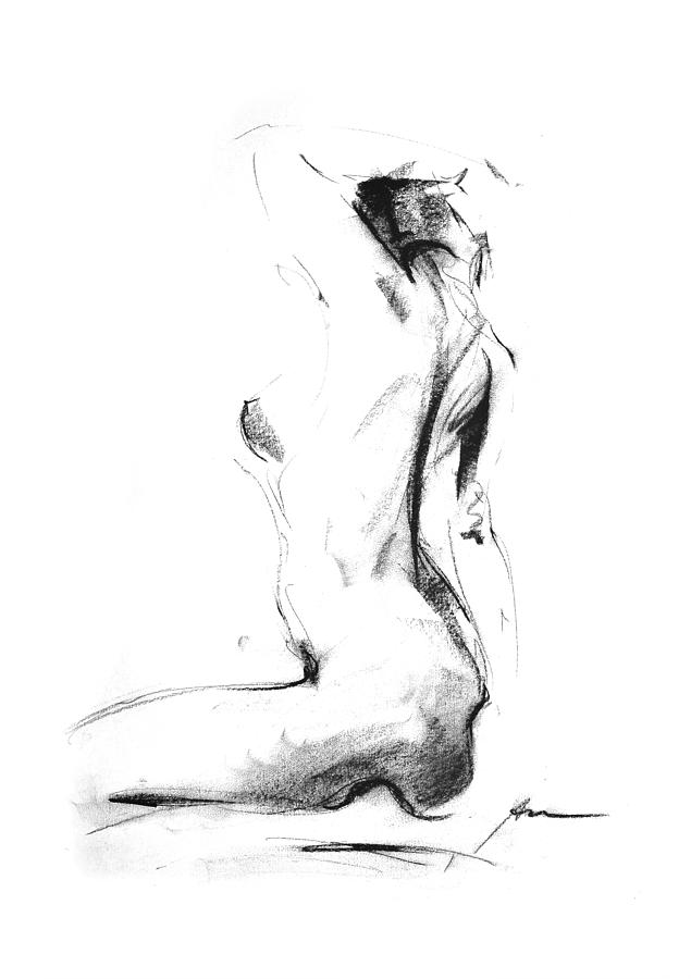 Nude 006 Drawing by Ani Gallery