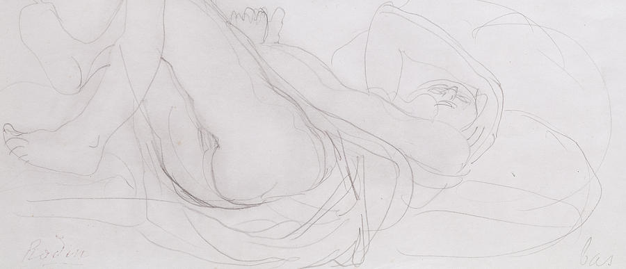 Auguste Rodin Drawing - Nude by Auguste Rodin