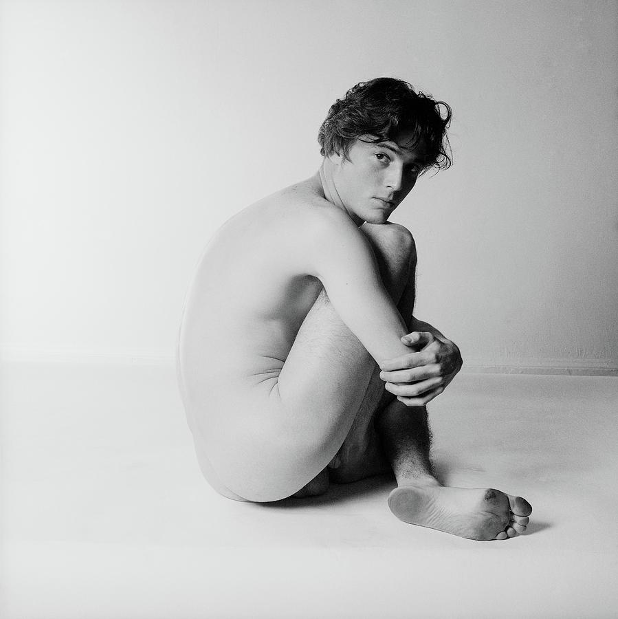Nude Man Sitting #1 Photograph by Horst P. Horst