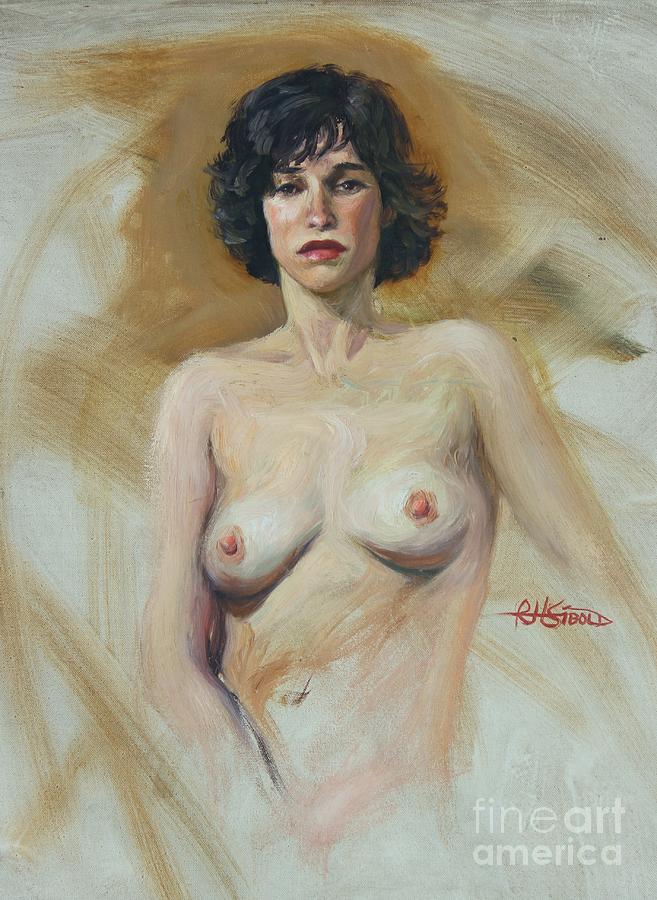 Nude Painting - Nude Study #1 by Robert H Sibold 