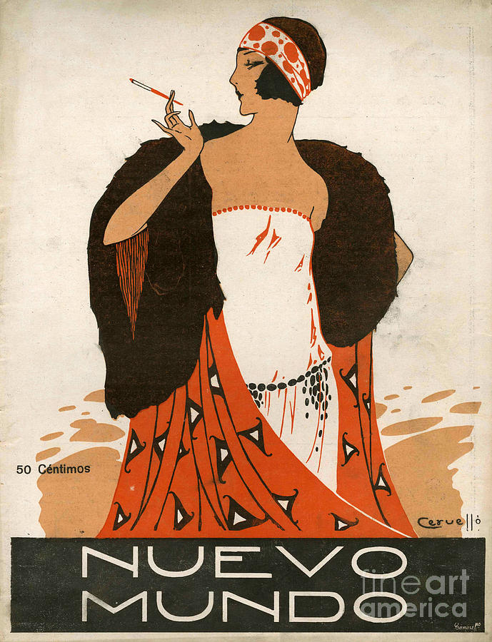 1920s Drawing - Nuevo Mundo 1923 1920s Spain Cc #1 by The Advertising Archives