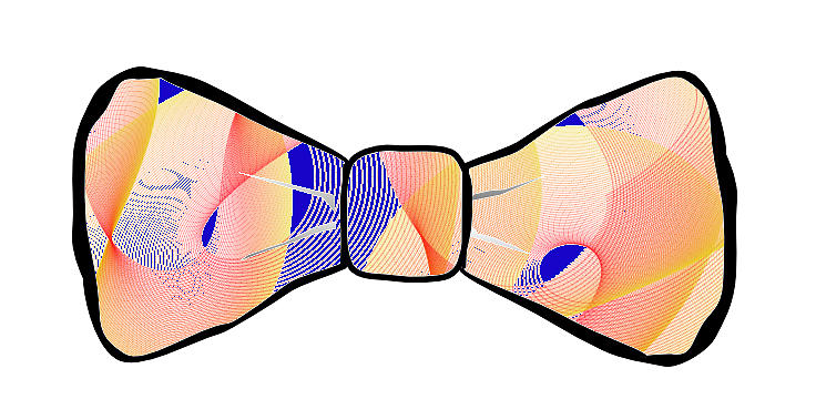 Pattern Painting - Nuttings Original Bow Tie Design #1 by Bruce Nutting
