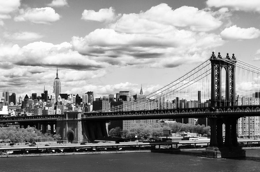 NYC Skyline.Black And White. #1 Photograph by Lisa-Blue