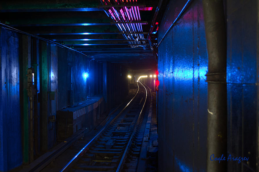 Train Digital Art - NYC Underground Colors #1 by Coqle Aragrev