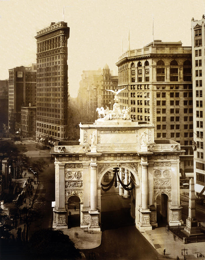 Nyc, Wwi Victory Arch At Madison #1 Photograph by Science Source