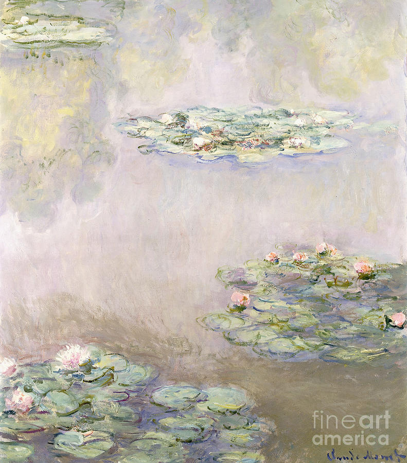 Claude Monet Painting - Nympheas, 1908 by Claude Monet