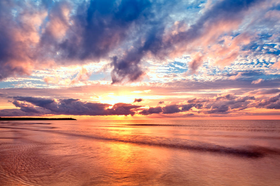 Ocean sunrise  #1 Photograph by U Schade
