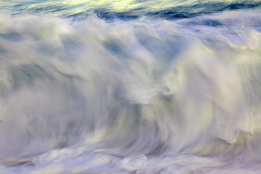 Ocean Wave Blurred By Motion  Hawaii #1 Photograph by Vince Cavataio