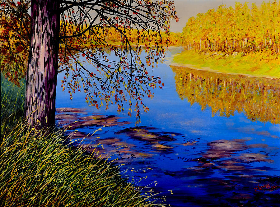 October Afternoon Painting by Sher Nasser