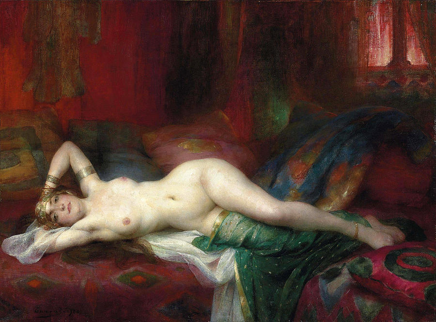 Odalisque #1 Painting by Henri Adrien Tanoux