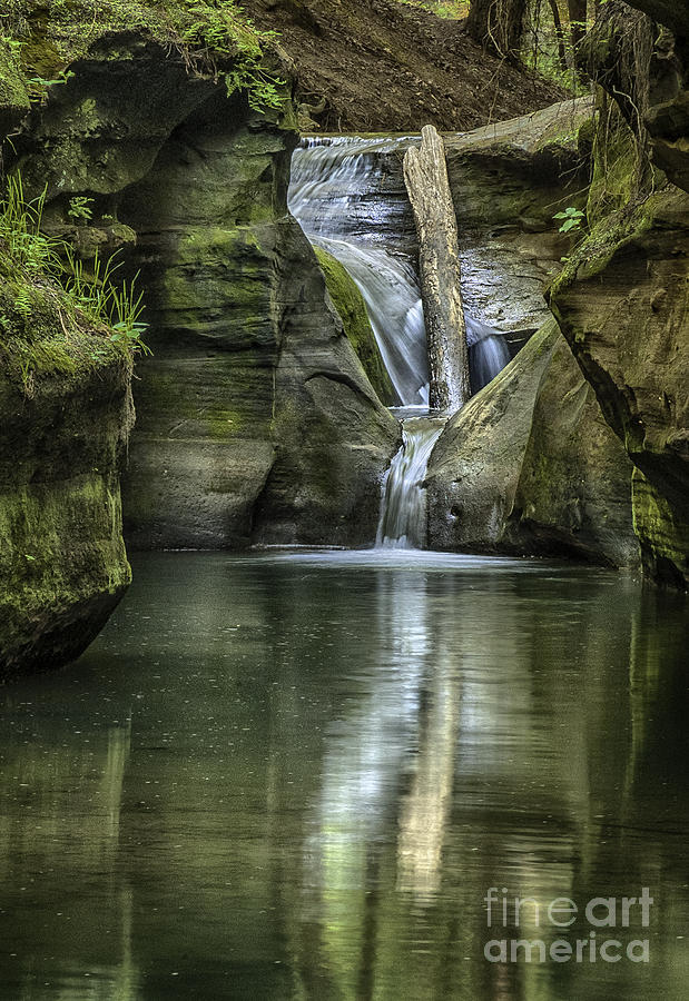 Ohio Waterfall #1 Photograph by David Waldrop