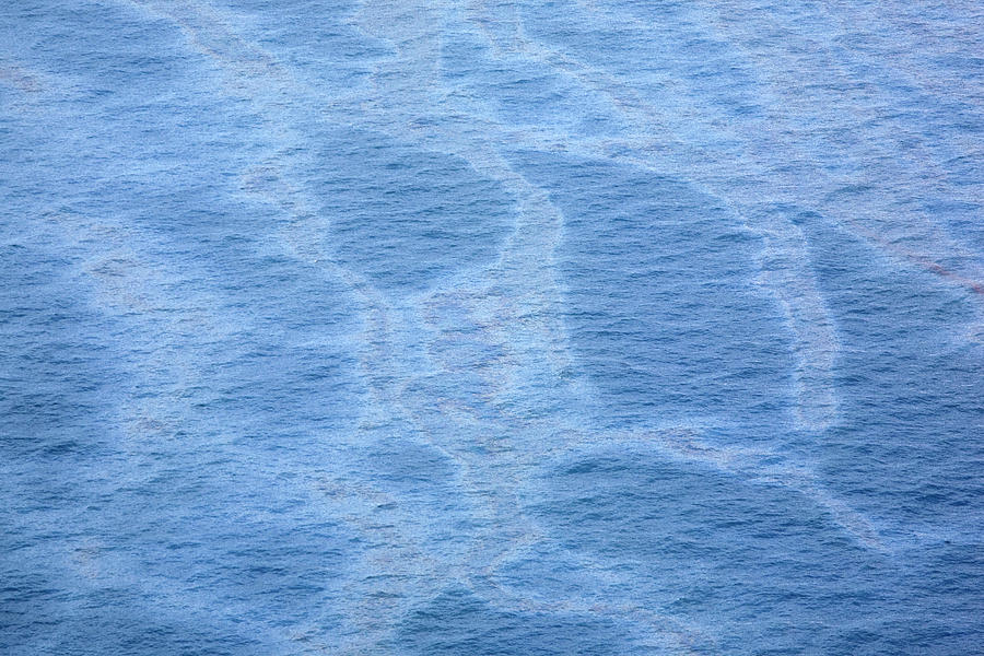 Pollutant Photograph - Oil Slicks Covering Surface Of Gulf #1 by Steele Burrow