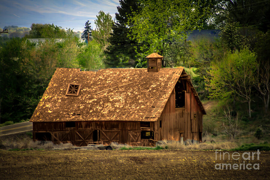 Vintage Photograph - Old Barn #1 by Robert Bales