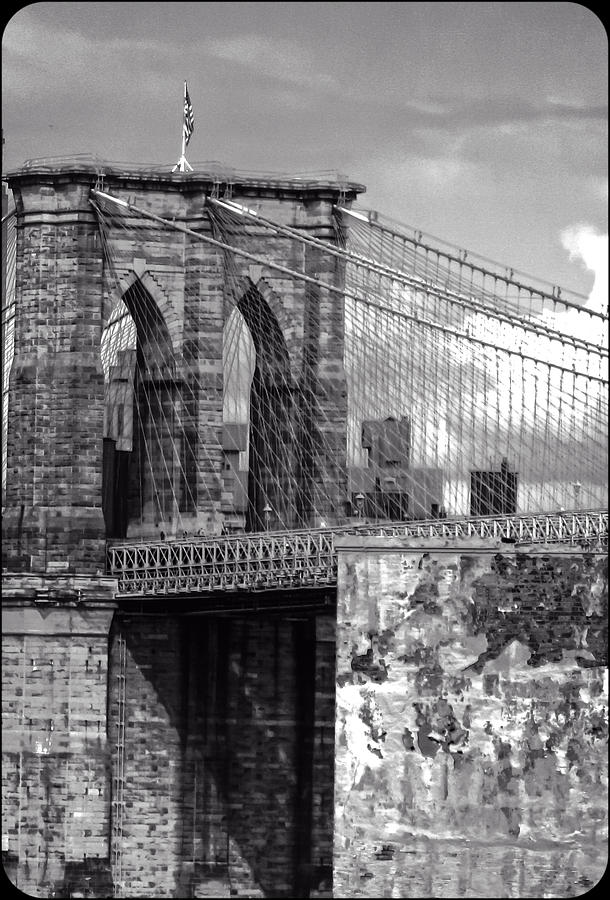 Old Brooklyn Bridge #1 Photograph by Frank Winters