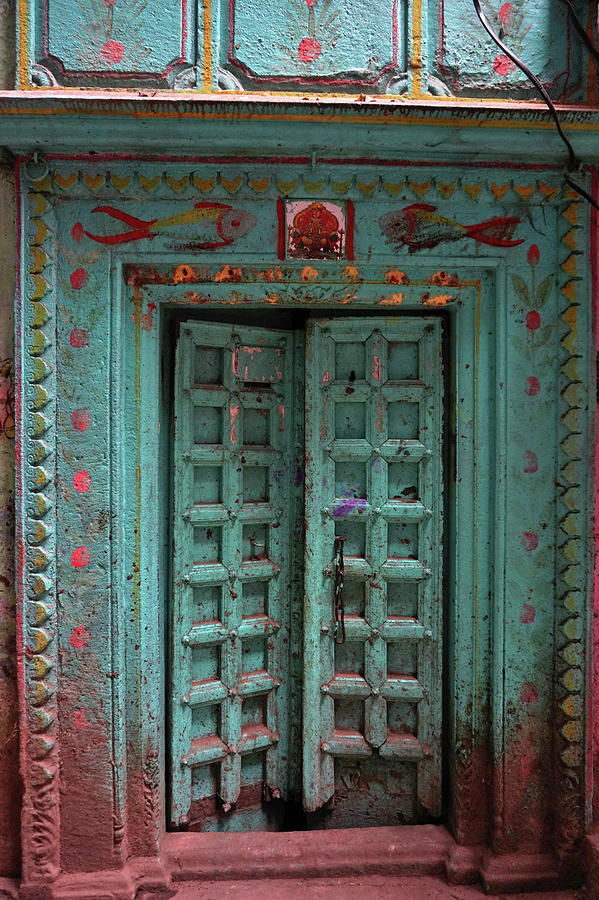 Old Doors India, Varanasi #1 Photograph by Stereostok