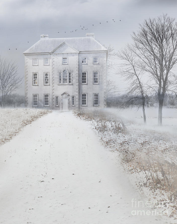 Old English manor house frozen in winter time #1 Photograph by Sandra Cunningham