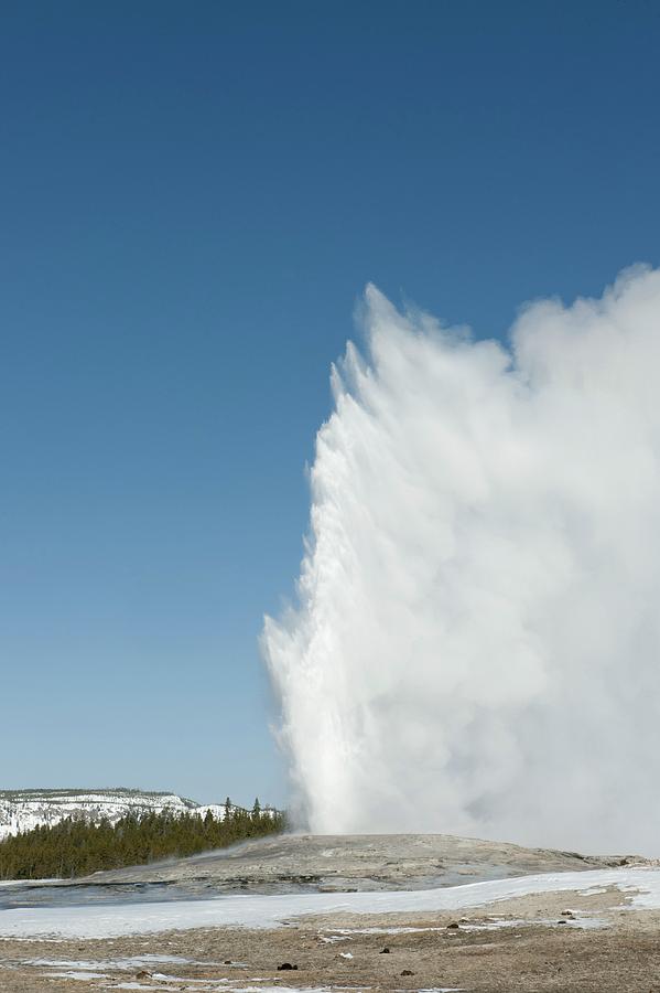 Old Faithful Geyser Erupting #1 Photograph by Dr P. Marazzi/science Photo Library