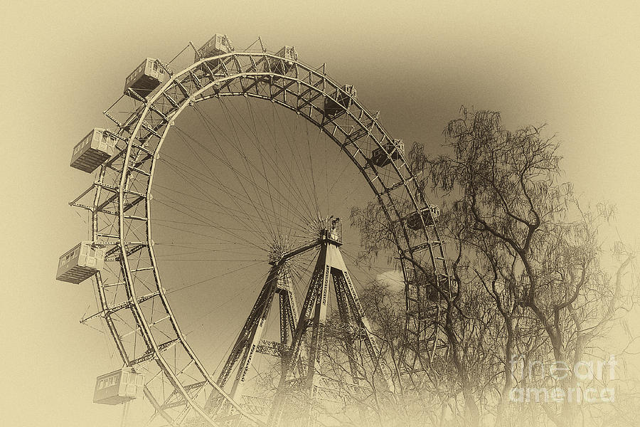 Old Ferris Wheel Photograph