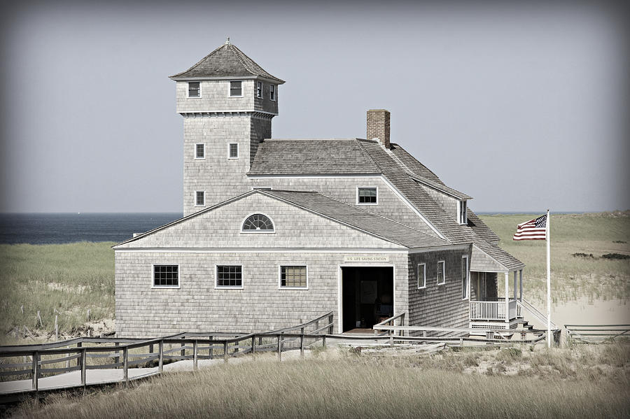 Architecture Photograph - Old Harbor Lifesaving Station -- Cape Cod #1 by Stephen Stookey