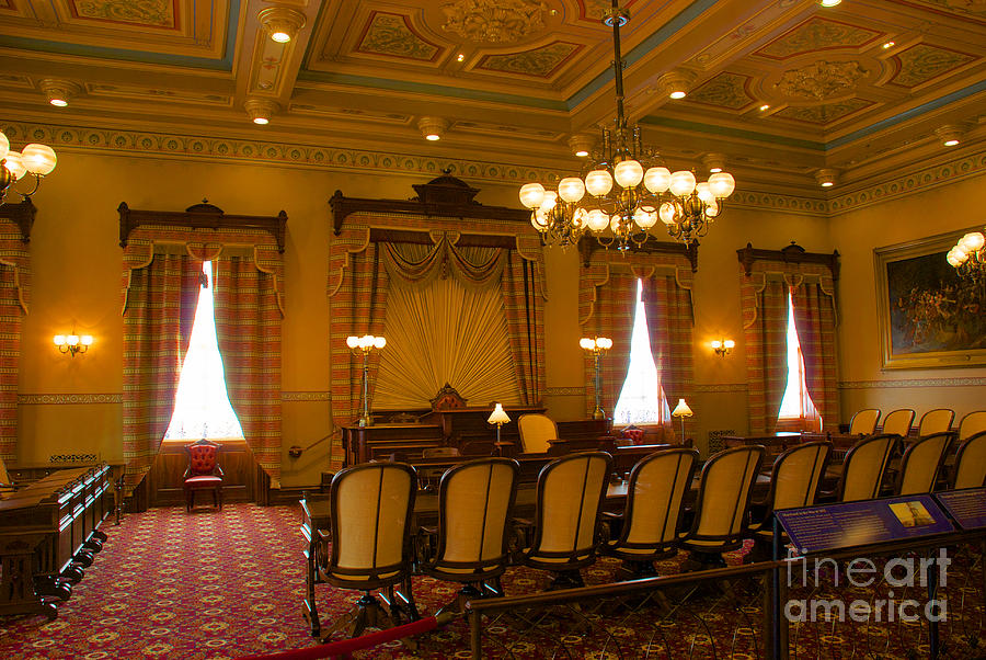 Old House of Delegates Room of the Maryland State House #1 Photograph by Mark Dodd