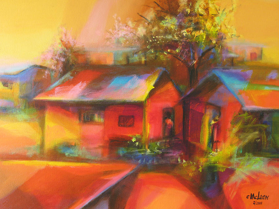Old Houses #1 Painting by Cynthia McLean