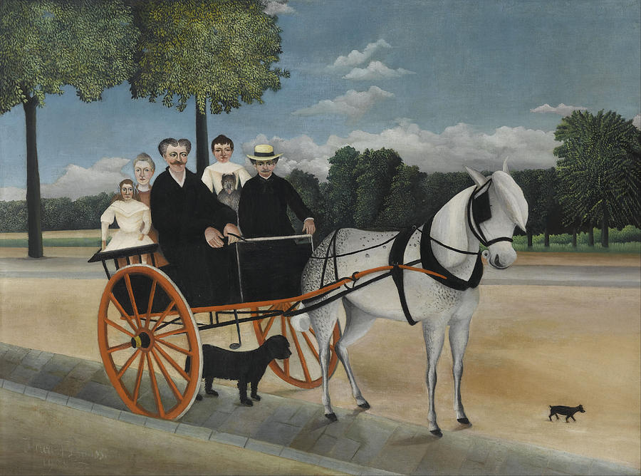 Old Juniers Cart #1 Painting by Henri Rousseau