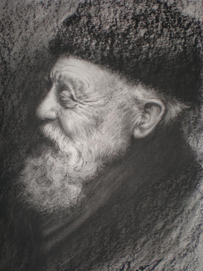 Old Man Drawing by Louise Brown - Fine Art America