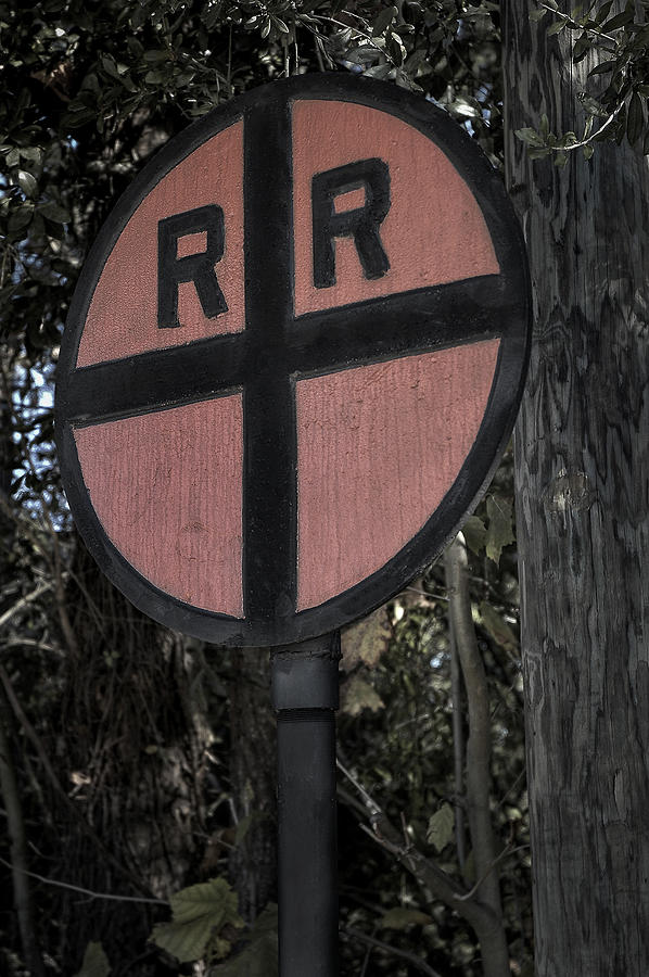Old Railroad Crossing Sign #2 Photograph by Phil Cardamone