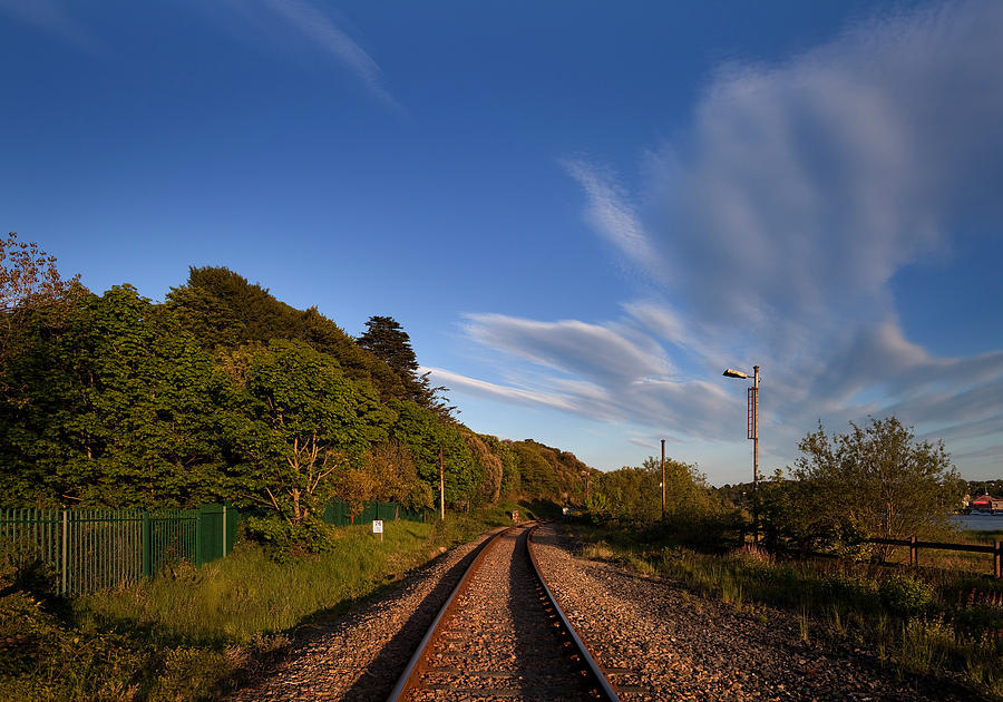 Color Image Photograph - Old Railway Tracks, County Waterford #1 by Panoramic Images