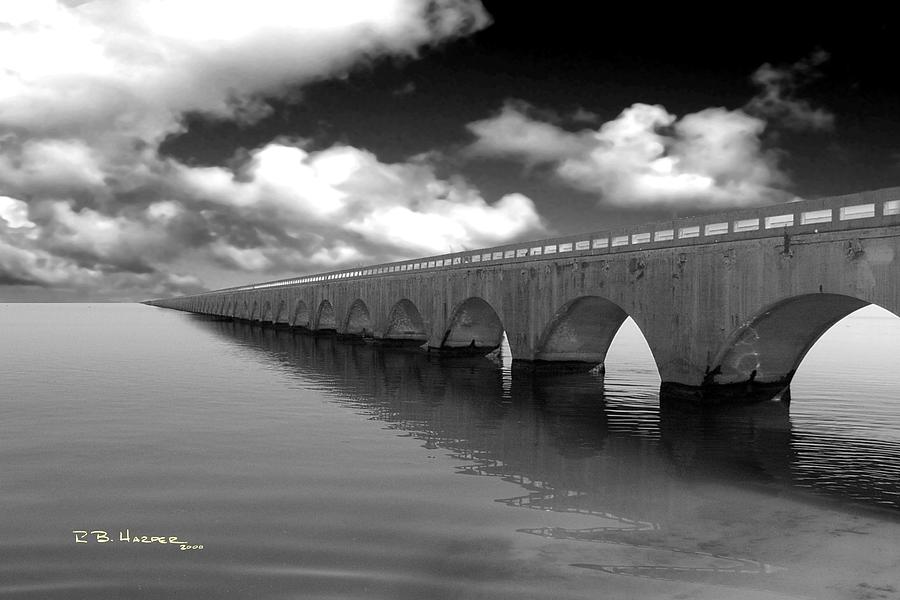 Old Seven Mile Bridge Florida Keys  #1 Photograph by R B Harper