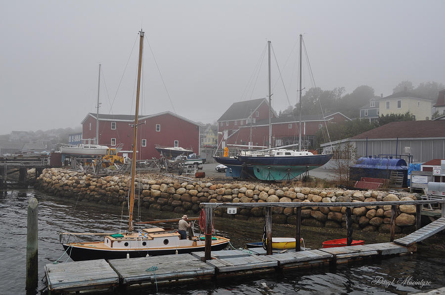 Boat Photograph - Old Town Lunenburg #1 by Daryl Macintyre