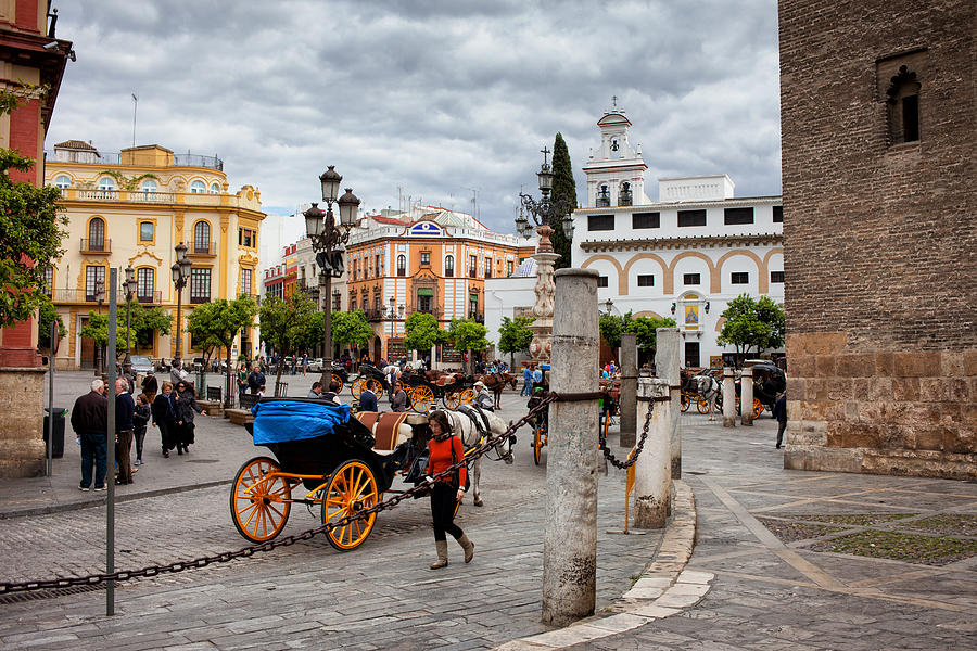 Old Town of Seville in Spain #1 Photograph by Artur Bogacki